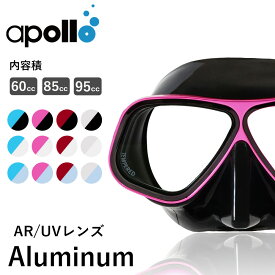 ダイビング マスク アポロ apollo バイオメタルマスク PREMIUM bio metal mask 二眼 水中マスク UV スキューバダイビング フリーダイビング シュノーケリング シリコン スキューバ