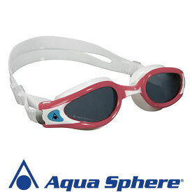 ケイマンエグゾー ダークレンズ レディ レッド/ホワイト S|AquaSphere アクアスフィア Aqua Sphere ゴーグル スイミングゴーグル 水中メガネ 水中眼鏡 スイミング プール 水中 めがね 競泳 水泳 ジム フィットネス スイムゴーグル