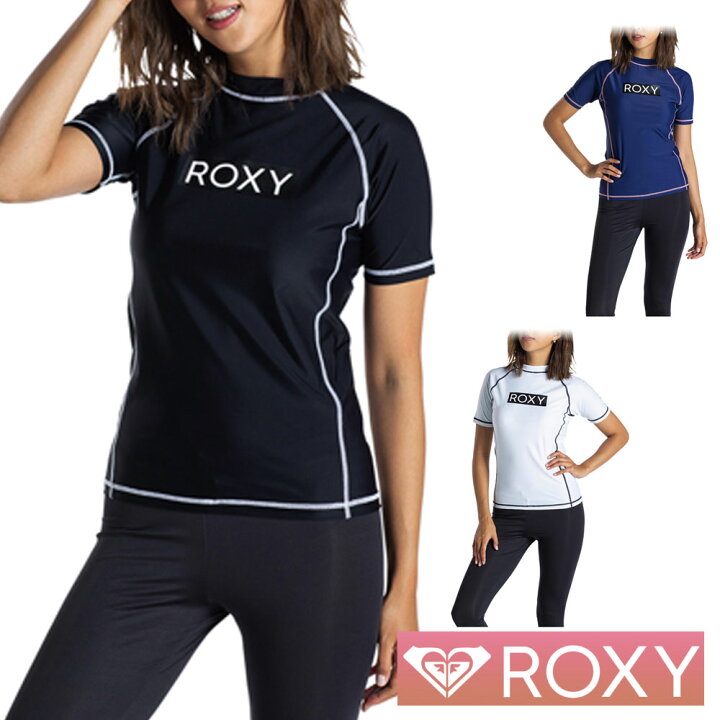 楽天市場 楽天スーパーsale Roxy ロキシー ラッシュガード レディース 半袖 水着 Rashie S S Rly5025 Aqros ダイビング スノーケリング