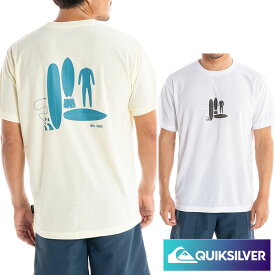QUIKSILVER クイックシルバー 半袖 Tシャツ ORANGE&PARK UV対策 UPF30 レギュラーフィット サーフィン ビーチ 海 プール アウトドア サマー PB SEA PLAY ラッシュガード