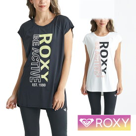 ROXY ロキシー Tシャツ Tシャツ レディース 半袖 おしゃれ かわいい シンプル 無地 フィットネス ジム ヨガ ピラティス 30代 40代 50代 ビーチ プール RST241533 JOLLY