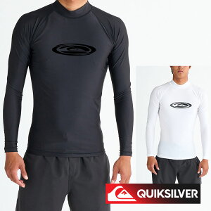 【30%OFF SALE】 QUIKSILVER クイックシルバーラッシュガード 長袖 メンズ TWISTED LR QLY251003 速乾 UVカット ストレッチ プルオーバー フード無し ウェットスーツ インナー