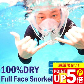 ≪送料無料≫ プレゼント付き シュノーケリング マスク シュノーケル 2点 セット の機能をオールインした フルフェイスマスク HeleiWaho ヘレイワホ ALOHA フルフェイス ドライシュノーケル ゴーグル メッシュバッグ 夏休み 海水浴