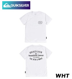 QUIKSILVER クイックシルバー Tシャツ キッズ 男の子 ユース レギュラーフィット UV対策 UPF50+ サーフィン ビーチ 海 プール アウトドア サマー SURF LOCK UP YOUTH ラッシュガード