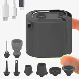 【1位獲得】 浮き輪 プール ボール 電動 エアポンプ 空気入れ 空気抜き ノズル8種 小型 軽量 コンパクト 1360mAh USB 充電式 コードレス LEDライト付き 電動ポンプ プール用 エアーポンプ エアマット エアベッド 子供プール キャンプ アウトドア 日本企業 保証あり