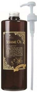 天然100% セサミオイル 1000ml 別売りポンプ付き Natural Beauty Selection(ナチュラルビューティセレクション)