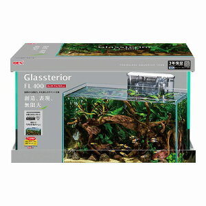 【GEX】水槽+フィルターセットグラステリアFL400 スリムフィルターセット (40×20×25H)大特価!