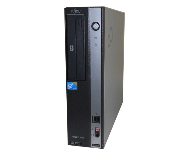 中古パソコン デスクトップ ビジネスPC 省スペース型 Windows7 Pro 32bit 本体のみ 富士通 ESPRIMO D550 B(FMVDF2A0E1) Core2Duo-E7500 2.93GHz 2GB 160GB DVD-ROM