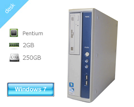NEC Mate MK27RB-E (PC-MK27RBZCE)Pentium G630 2.7GHz/2GB/250GB/マルチ【中古パソコン】【中古デスクトップPC】【Windows7】
