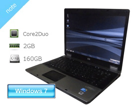 Windows7 HP Compaq 6730b (VZ148PA#ABJ) 中古ノートパソコン Core2Duo P8700 2.53GHz 2GB 160GB DVD-ROM