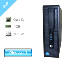 Windows8.1 Pro 64bit HP ProDesk 600 G1 SFF (C8T89AV) Core i3-4160 3.6GHz メモリ 4GB HDD 500GB(SATA) マルチ 中古パソコン デスクトップ 本体のみ