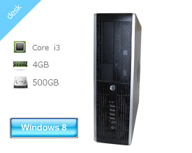 Windows8.1 Pro 64bit HP Compaq Pro 6300 SF (F0S60PA#ABJ) Core i3-3240 3.4GHz 4GB 500GB DVD-ROM 中古パソコン デスクトップ 本体のみ 中古PC
