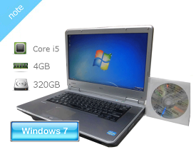 リカバリ付き Windows7 Pro 32bit NEC VersaPro VK26MD-F (PC-VK26MDZDF) Core i5 3320M 2.6GHz メモリ 4GB HDD 320GB DVDマルチ 15.6インチ(高解像度 フルHD)