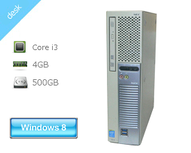 Windows8.1 Pro 64bit NEC Mate MK36LE-K (PC-MK36LEZNK) Core i3-4160 3.6GHz メモリ 4GB HDD 500GB(SATA) DVDマルチ 本体のみ 外観難あり