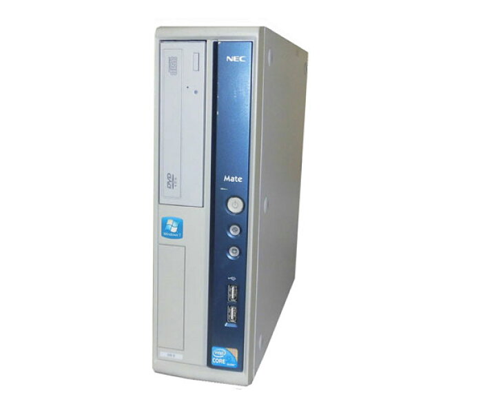 楽天市場 外観難あり Windows7 Pro 32bit Nec Mate Mk32mb B Pc Mk32mbzcb Corei5 650 3 2ghz 4gb 250gb Dvd Rom 中古パソコン デスクトップ 本体のみ アクアライト