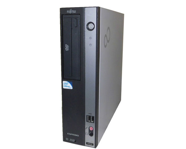 Windows7 中古パソコン デスクトップ 富士通 ESPRIMO D550/B (FMVDF2B0E1) Pentium-E5800 3.2GHz/2GB/160GB/DVDマルチ デスクトップPC