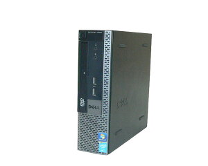 Windows7 Pro 64bit DELL OPTIPLEX 9020 USFF Core i5-4570S 2.9GHz ������ 8GB HDD 500GB(SATA) DVD-ROM �{�̂̂�