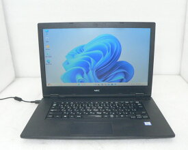 Windows11 Pro 64bit NEC VersaPro VKL21A-5 (PC-VKL21AAG5) 第8世代 Core i3-8145U 2.1GHz メモリ 4GB HDD 500GB(SATA) DVD-ROM 15.6インチ(1366×768) バッテリー完全消耗 AC欠品