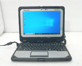 ●使用時間 540H● パソコン 中古 Windows10 Pro 64bit Panasonic TOUGHBOOK CF-20 (CF-20E0385VJ) Core i5-7Y57 1.2GHz メモリ 4GB 128GB(NVMe SSD) 10.1インチ(1920×1200) タッチパネル 2in1 タブレットPC 超堅牢 キーボード付き ノートパソコン