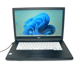パソコン 中古 Windows11 Pro 64bit 富士通 LIFEBOOK A579/B (FMVA64006) 第8世代 Core i3-8145U 2.1GHz メモリ 8GB 256GB(SSD) 15.6インチ フルHD(1920×1080) 天板シール跡あり 中古ノートパソコン