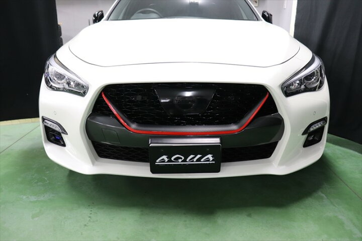 楽天市場】スカイラインV37 フロントグリルアウターシート : AQUA 