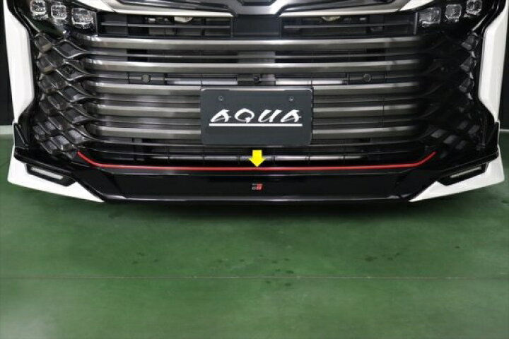 楽天市場】ヴォクシー90系 GRフロントスポイラー(LED付)レッドライン 