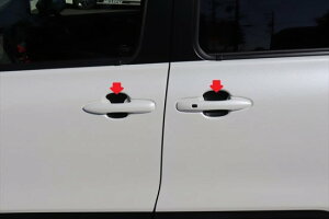 シエンタ10系 ドアハンドル傷防止シート