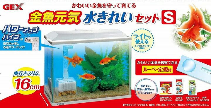 Gex 金魚元気 ぶくぶく水キレイセットs 初めて飼育簡単セット