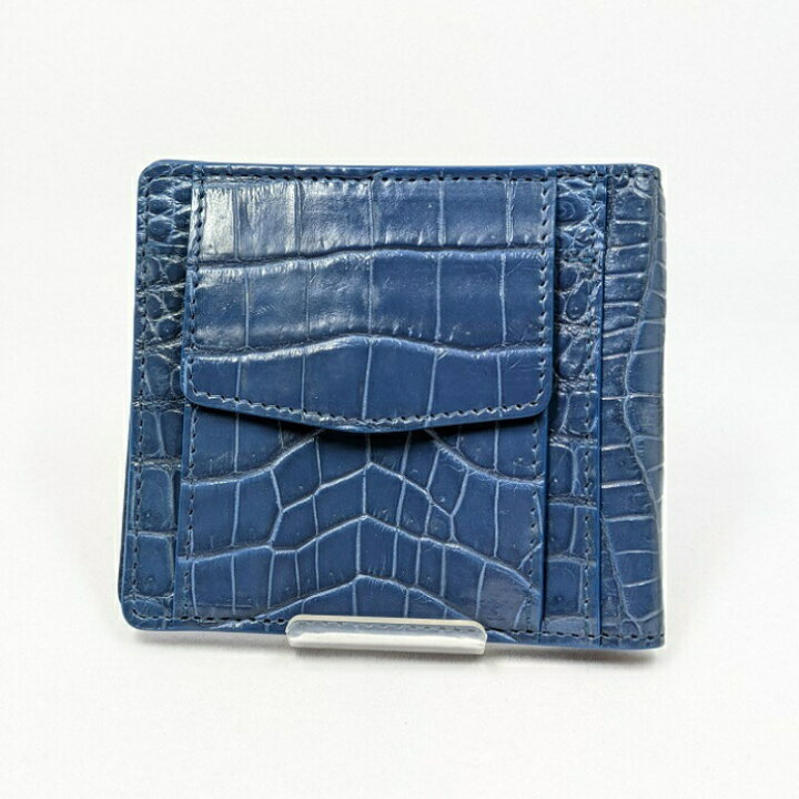 楽天市場】クロコダイル マネークリップウォレット CMKB ネイビー  