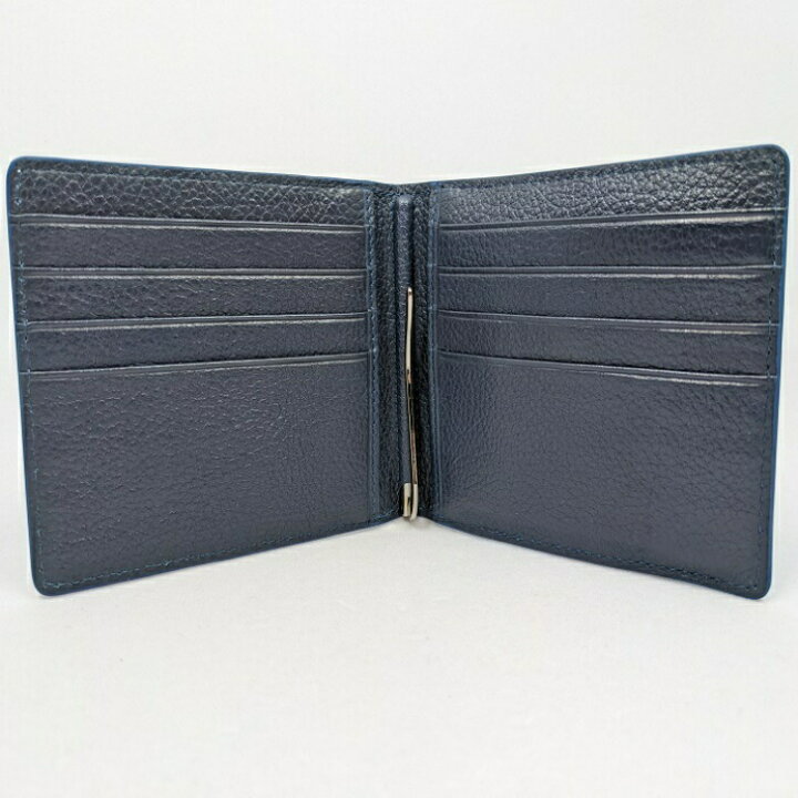 楽天市場】クロコダイル マネークリップウォレット CMKB ネイビー  