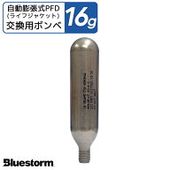 ライフジャケット 膨脹式 交換用 ボンベ 16g 製品番号6002 交換 部品 整備 パーツ 高階救命器具 BLUESTORM