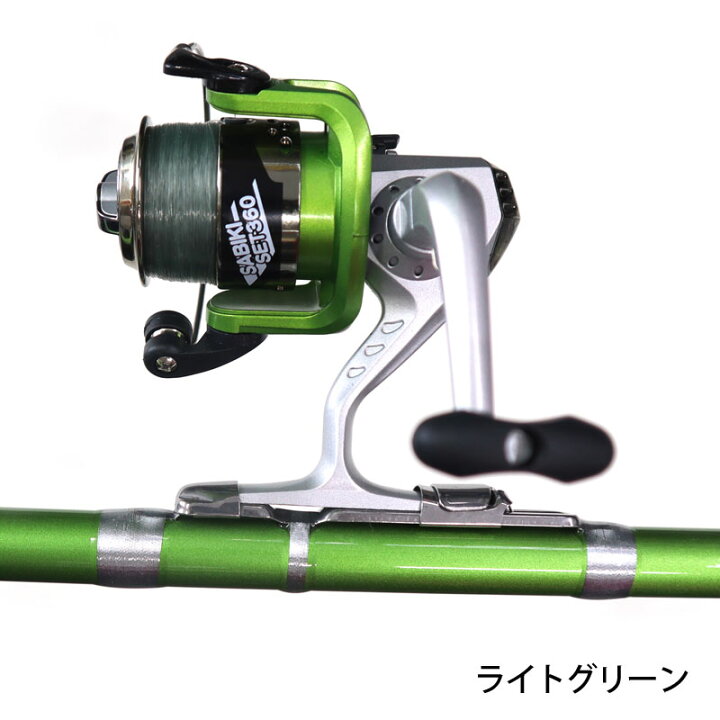 楽天市場 釣竿 ロッド サビキセット 360 リール ロッドセット Five Star フィッシング 釣り具 ライフジャケット釣具アクアビーチ