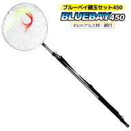 玉網 ブルーベイ磯玉セット 450 釣り プロマリン 45cm アルミ枠 網付 軽量 425g 肩掛けベルト付 磯 波止 …