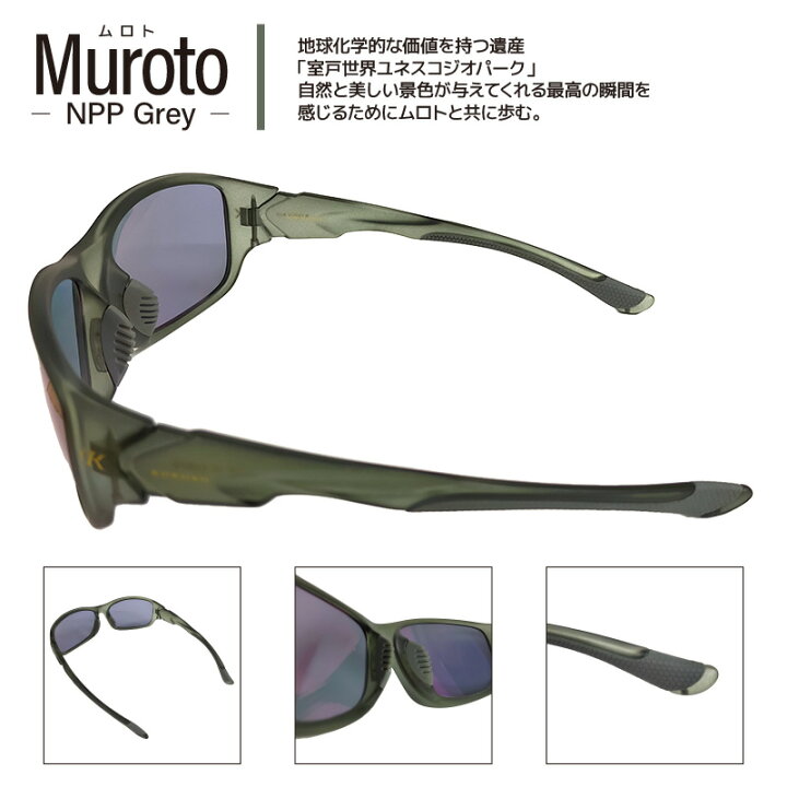 楽天市場】偏光調光 サングラス 556glass KOKORO ムロト NPP Grey 偏光 