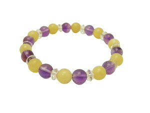 願いで選ぶブレスレット「親子関係を円満にする」アメジスト&アラゴナイト 天然石 パワーストーン / インペリアルオーラ おしゃれ かわいい オシャレ 可愛い プレゼント ギフト 贈り物