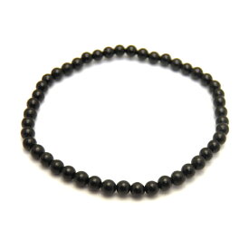 ブレスレット ジェット ブレスレット 4mm 数珠 ブレスレット 天然石 パワーストーン / インペリアルオーラ おしゃれ かわいい オシャレ 可愛い プレゼント ギフト 贈り物