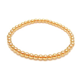 ゴールデンオーラ 4mm 一連 ブレスレット 風水 パワーストーン / インペリアルオーラ おしゃれ かわいい オシャレ 可愛い プレゼント ギフト 贈り物