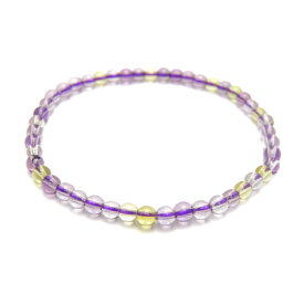 アメトリン 4mm 一連 ブレスレット パワーストーン / インペリアルオーラ おしゃれ かわいい オシャレ 可愛い プレゼント ギフト 贈り物