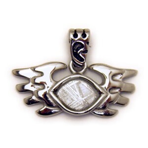 メテオライト(ギベオン隕石)羽根モチーフペンダントトップ 送料無料 天然石 パワーストーン プチギフト 転勤 退職 お礼 母の日 敬老の日 ギフト / インペリアルオーラ おしゃれ かわいい