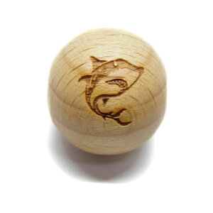 鮫 欅 ケヤキ レーザー彫刻 セミラウンド 横穴 20mm玉 1粒売り No.3 パワーストーン / インペリアルオーラ おしゃれ かわいい オシャレ 可愛い プレゼント ギフト 贈り物