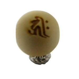 キリーク 千手観音菩薩 阿弥陀如来 栂 ツガ 16mm 彫刻ビーズ 横穴 八大梵字 レーザー 梵字玉 【穴あり一粒売りビーズ】パワーストーン / インペリアルオーラ おしゃれ かわいい オシャレ 可愛