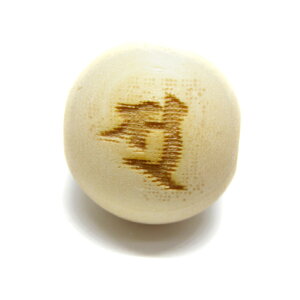 ソ・ス・弁財天/妙見菩薩 栂 ツガ 梵字玉 20mm セミラウンド 彫刻ビーズ・彫りビーズ 手作りにオススメ! 天然石 パワーストーン / インペリアルオーラ おしゃれ かわいい オシャレ 可愛い