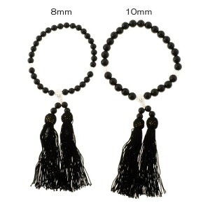 選べる2種類 ブラックアゲイト(オニキス) 8mm/10mm 念珠・数珠 天然石 パワーストーン / インペリアルオーラ おしゃれ かわいい オシャレ 可愛い プレゼント ギフト 贈り物