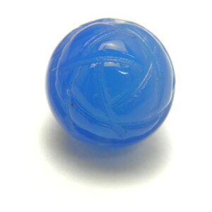 丸型 ブルーアゲートAAA ラウンドローズ(薔薇)カット10mm 一粒売り 手作りにオススメ! バラ売り 天然石 パワーストーン / インペリアルオーラ おしゃれ かわいい オシャレ 可愛い プレゼン