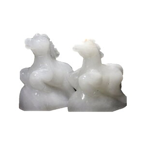 【彫刻置物】馬 約50mm ホワイトオニキス 1個売り 天然石 パワーストーン プチギフト 転勤 退職 お礼 母の日 敬老の日 ギフト / インペリアルオーラ おしゃれ かわいい オシャレ 可愛い プレゼ