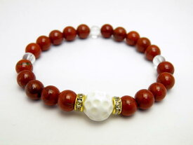 ゴルフボール ホワイトオニキス 12mm ブレスレット 天然石 パワーストーン プチギフト 転勤 退職 お礼 母の日 敬老の日 クリスマス ギフト / インペリアルオーラ おしゃれ かわいい オシャレ 可愛い プレゼント ギフト 贈り物