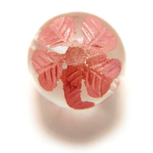 四つ葉のクローバー 水晶10mm ピンク彫り クローバー 【彫刻 一粒売りビーズ】 天然石 パワーストーン / インペリアルオーラ おしゃれ かわいい オシャレ 可愛い プレゼント ギフト 贈り物