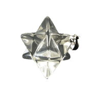 マルカバスターペンダントトップ 15mm 水晶（クリスタル）マカバ 天然石 パワーストーン お試し ポイント…