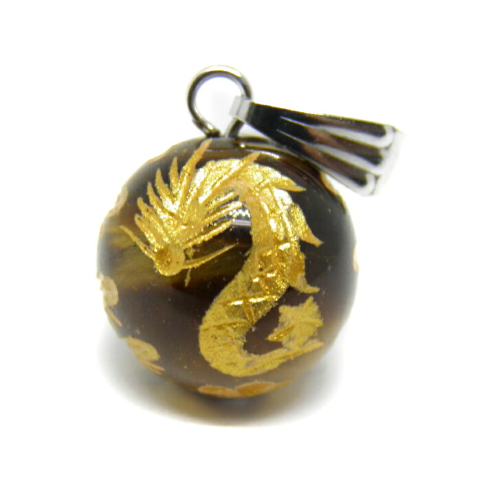 楽天市場】【九頭龍 くずりゅう】 タイガーアイ(金色入り）12mm 