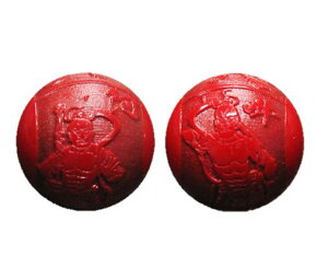 阿吽 (金剛力士) 朱砂(辰砂・シナバー)彫刻ビーズ 横穴 12mm 【穴あり一粒売りビーズ】 / 天然石、パワーストーンの専門店インペリアルオーラ おしゃれ かわいい オシャレ 可愛い プレゼン